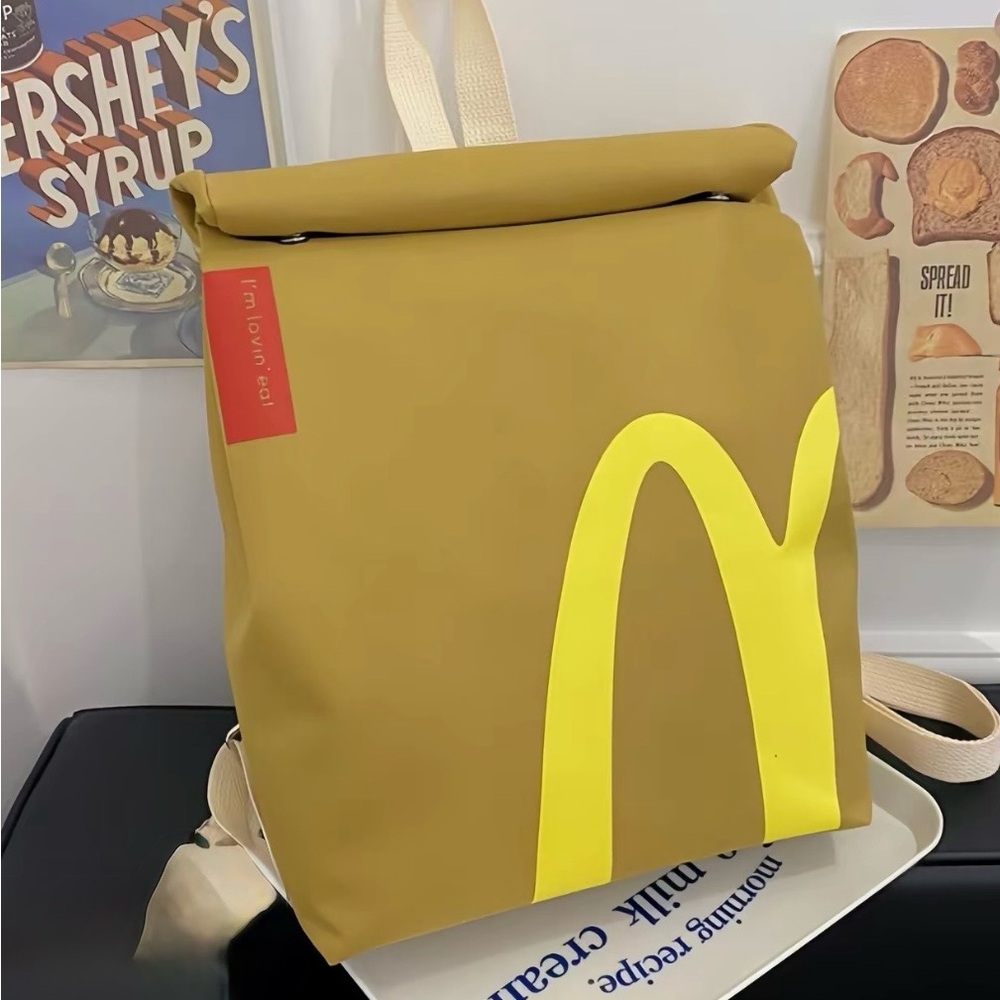 NEW McDonald's Funny Backpack with Fries Plush Keychain. - Picture 3 of 8